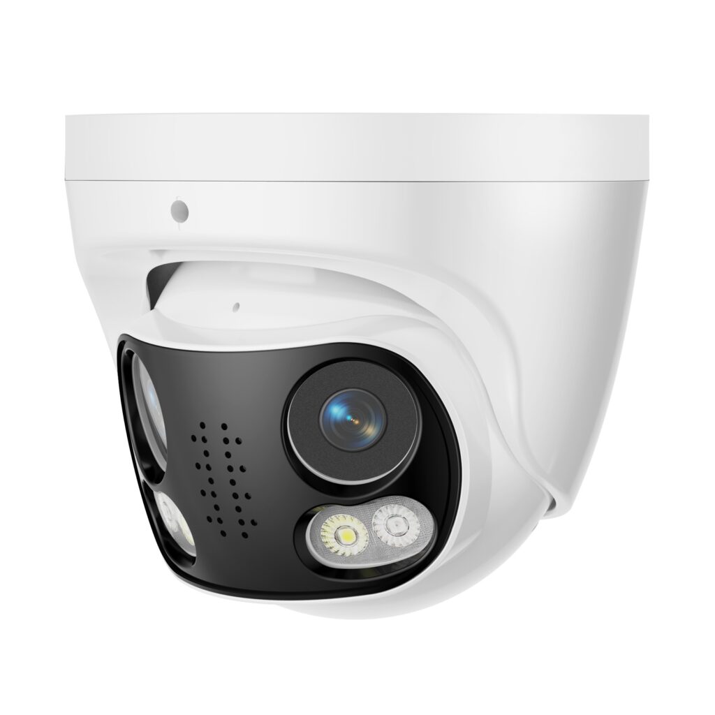 Caméra IP Panoramique 180° 8MP Dual Lens PoE – Caméra de Surveillance Ultra HD avec Audio Bidirectionnel